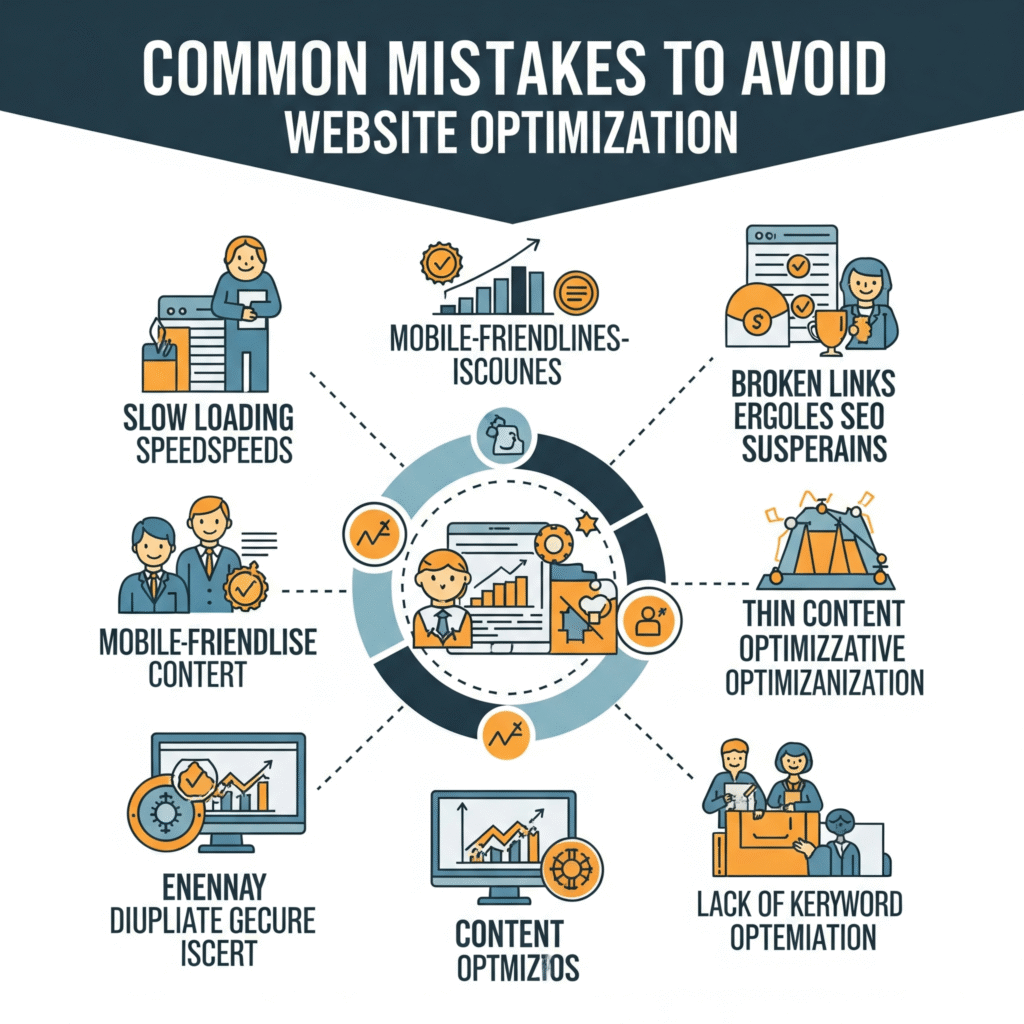 common mistakes to avoid website optimsation